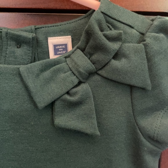 Janie And Jack Hunter Green Dress - Picture 2 of 8